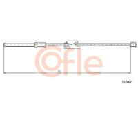 Cavo freno a mano anteriore 11.5455 COFLE per FORD KA