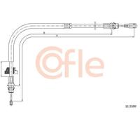Cavo freno a mano anteriore 11.5580 COFLE per FORD TRANSIT Autobus