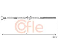 Cavo freno a mano anteriore 11.5932 COFLE per OPEL VECTRA B Hatchback VECTRA B