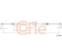 Cavo freno a mano anteriore 11.6806 COFLE per RENAULT OPEL NISSAN