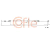 Cavo freno a mano anteriore 11.6813 COFLE per RENAULT OPEL NISSAN