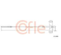 Cavo freno a mano anteriore 17.1095 COFLE per TOYOTA AURIS