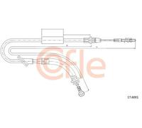 Cavo freno a mano anteriore 17.6001 COFLE per KIA CARNIVAL II
