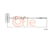 Cavo freno a mano anteriore 17.6030 COFLE per KIA SPORTAGE SUV