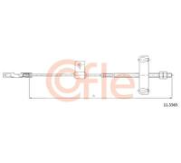 Cavo freno a mano centro 11.5565 COFLE per FORD TRANSIT Furgone TRANSIT Autobus