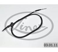 Cavo freno a mano Dx 03.01.11 LINEX per AUDI 80 B3 Tre volumi COUPE B3 90 B3