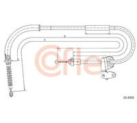 Cavo freno a mano Dx 10.4302 COFLE per MINI MINI Cabriolet MINI MINI Coupé
