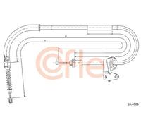 Cavo freno a mano Dx 10.4304 COFLE per MINI MINI MINI Cabriolet