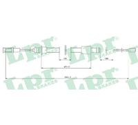 Cavo freno a mano Freno a disco C0101B LPR per CITROËN C5 I C5 I Break C5 II