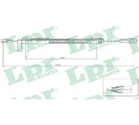 Cavo freno a mano Freno a disco C0441B LPR per MERCEDES-BENZ CLASSE C CLK