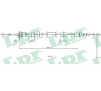 Cavo freno a mano Freno a disco C0519B LPR per FIAT PANDA