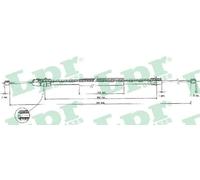 Cavo freno a mano Freno a disco C0630B LPR per PEUGEOT 406 406 Break 406 Coupé