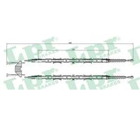 Cavo freno a mano Freno a disco C0655B LPR per OPEL ASTRA G Hatchback