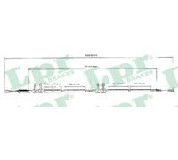 Cavo freno a mano Freno a disco C0989B LPR per FIAT PEUGEOT CITROËN