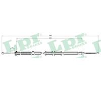 Cavo freno a mano Freno a tamburo C0307B LPR per FIAT PUNTO EVO GRANDE PUNTO