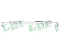 Cavo freno a mano Freno a tamburo C0555B LPR per OPEL CORSA C TIGRA TwinTop