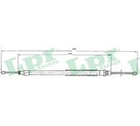 Cavo freno a mano Freno a tamburo C0623B LPR per PEUGEOT 309 I 309 II