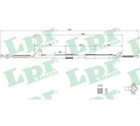 Cavo freno a mano Freno a tamburo C0857B LPR per TOYOTA CARINA E VI Tre volumi