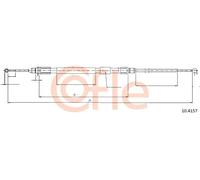 Cavo freno a mano posteriore 10.4157 COFLE per BMW 5 5 Touring