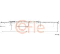 Cavo freno a mano posteriore 10.4158 COFLE per BMW 5 5 Touring