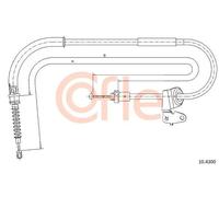 Cavo freno a mano posteriore 10.4300 COFLE per MINI MINI MINI Cabriolet