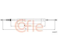 Cavo freno a mano posteriore 10.4577 COFLE per CITROËN XSARA XSARA Break