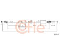 Cavo freno a mano posteriore 10.5167 COFLE per LAND ROVER FREELANDER 2
