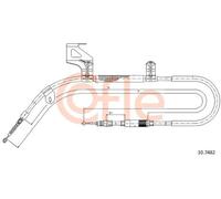 Cavo freno a mano posteriore 10.7482 COFLE per VW PASSAT B3/B4 PASSAT B5