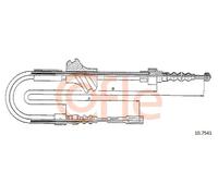 Cavo freno a mano posteriore 10.7541 COFLE per AUDI 80 B3 Tre volumi COUPE B2