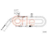 Cavo freno a mano posteriore 10.9040 COFLE per SKODA SUPERB I