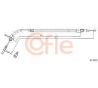 Cavo freno a mano posteriore 10.9333 COFLE per MERCEDES-BENZ CLASSE A