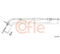 Cavo freno a mano posteriore 10.9334 COFLE per MERCEDES-BENZ CLASSE A