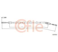 Cavo freno a mano posteriore 10.9512 COFLE per MERCEDES-BENZ CLASSE M