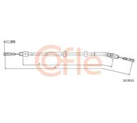 Cavo freno a mano posteriore 10.9513 COFLE per MERCEDES-BENZ CLASSE M