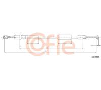 Cavo freno a mano posteriore 10.9836 COFLE per MERCEDES-BENZ VITO Autobus VIANO