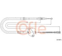 Cavo freno a mano posteriore 10.9871 COFLE per MERCEDES-BENZ T1 Furgone