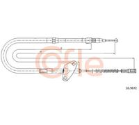 Cavo freno a mano posteriore 10.9872 COFLE per MERCEDES-BENZ T1 Furgone