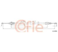 Cavo freno a mano posteriore 11.5496 COFLE per FORD MONDEO IV Turnier S-MAX
