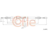 Cavo freno a mano posteriore 11.5679 COFLE per FORD TRANSIT Autobus