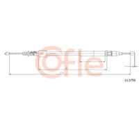 Cavo freno a mano posteriore 11.5758 COFLE per OPEL CORSA C TIGRA TwinTop