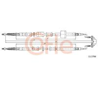Cavo freno a mano posteriore 11.5766 COFLE per OPEL MERIVA A MPV / Space wagon