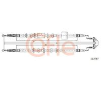 Cavo freno a mano posteriore 11.5767 COFLE per OPEL MERIVA A MPV / Space wagon