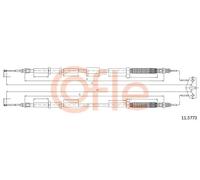 Cavo freno a mano posteriore 11.5773 COFLE per OPEL CORSA D Furgone/hatchback