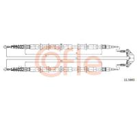 Cavo freno a mano posteriore 11.5865 COFLE per OPEL ZAFIRA A MPV / Space wagon