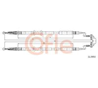 Cavo freno a mano posteriore 11.5953 COFLE per OPEL ASTRA H Familiare ASTRA H