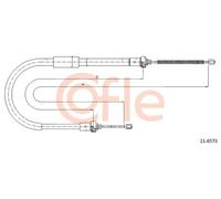 Cavo freno a mano posteriore 11.6573 COFLE per RENAULT CLIO III Grandtour