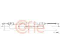Cavo freno a mano posteriore 11.6665 COFLE per RENAULT MODUS / GRAND MODUS