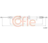 Cavo freno a mano posteriore 11.6680 COFLE per RENAULT KANGOO KANGOO Express