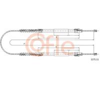 Cavo freno a mano posteriore 1171.11 COFLE per PEUGEOT FIAT CITROËN