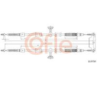 Cavo freno a mano posteriore 12.0710 COFLE per FIAT CROMA